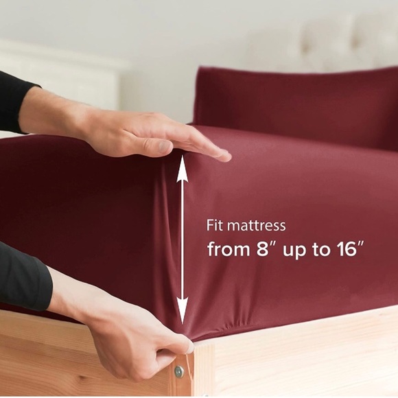 Split King Size Sheet Set - 7 Piece Set - Hotel Luxury Bed Sheets - Picture 3 of 11